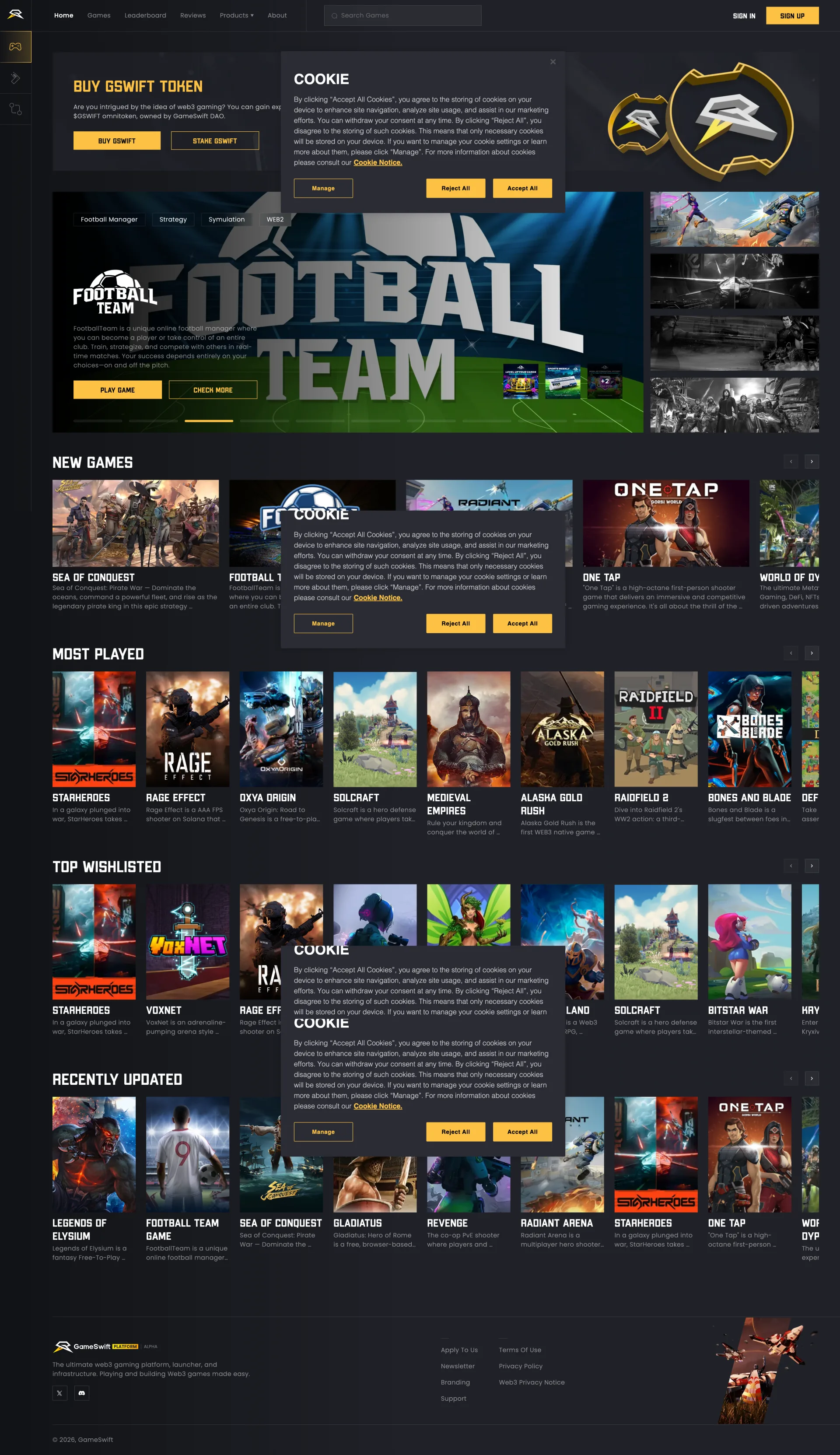GameSwift Gaming Platform product preview
